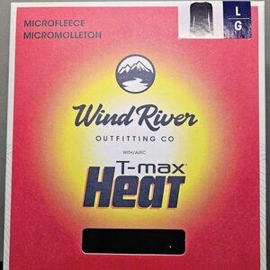 New - WindRiver Women's T-Max Crewneck Long Sleeve Fleece Top - Black